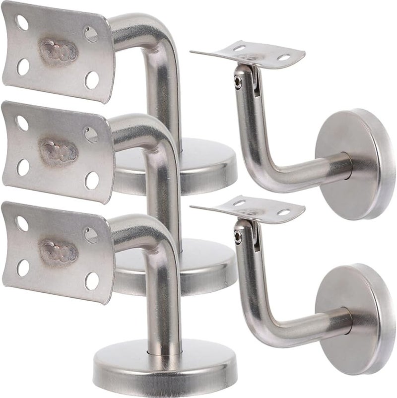 Stainless Steel Handrail Brackets 5 Pack Swivel Support For Deck Rails And Stairways - Image 2