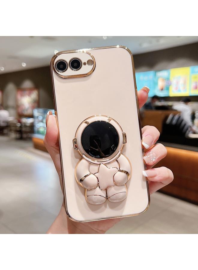 S-TOP Case For iPhone 7 Plus / 8 Plus Embrace Stars Electroplating Astronaut Holder Phone Case - Image 1