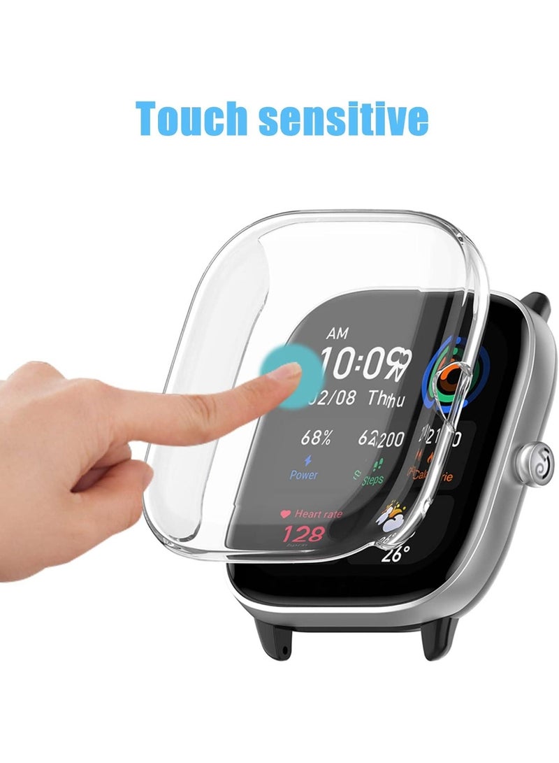 Amazfit GTS4 Mini Smart Watch Soft Plating TPU Bumper Protective Case - Clear - Image 2