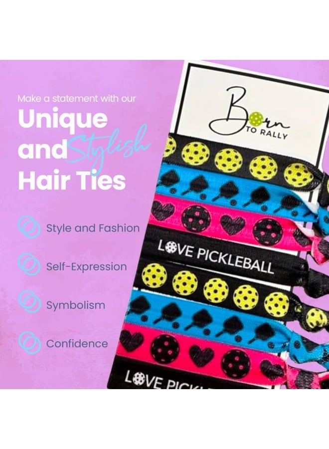 Sportybella Hair Ties and Accessories for Pickleball Players - No Crease Elastics Set, Ponytail Holders, Gifts for Women, Teens, and Girls - Image 2