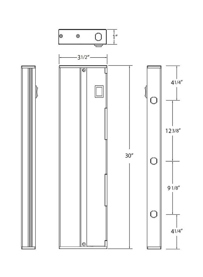 نيكور مصابيح NICOR Lighting NUC-4-30-DM-W-4W LED أسفل الخزائن، 30 بوصة، أبيض - Image 5