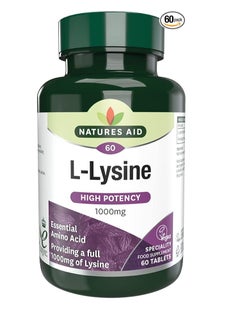 Natures Aid L-Lysine 1000mg 60 Tablets 