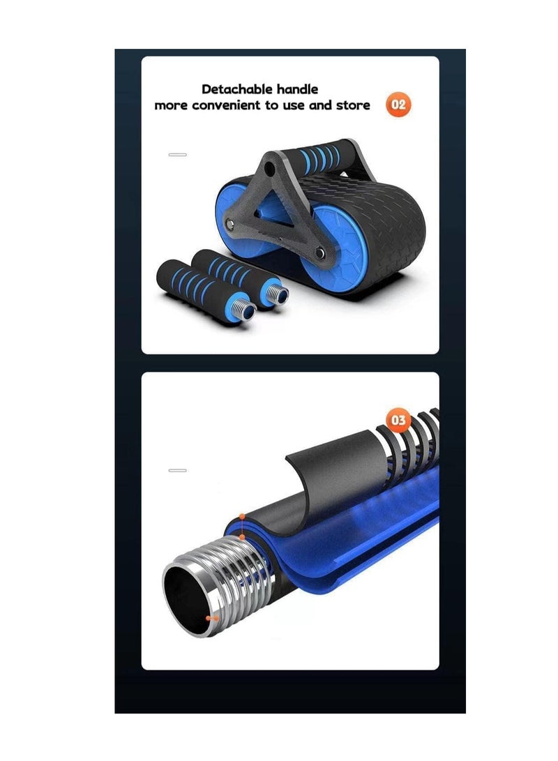 سبال عجلة بطن ارتدادية أوتوماتيكية للمبتدئين، عضلات البطن، معدات لياقة بدنية للبطن، عجلة خزان للرجال، جهاز تصغير البطن للنساء - Image 4