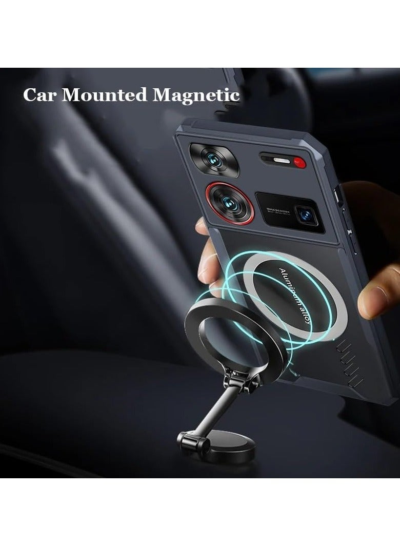 Case Compatible with ZTE Nubia Z60 Ultra, Hole Heat Dissipation Case Hybrid Transparent TPU Bumper Aluminum Alloy Cooling Cover for Nubia Z60 Ultra - Image 2