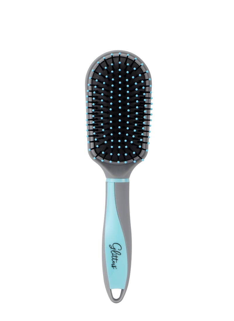 Glitters - Hair Brushes for Men Women, Hole Design Hair Blow Drying Styling Brush Curve Brush Barber Brush for Long, Thick, Thin, Curly Hair, Slicked-back Hair - Image 1