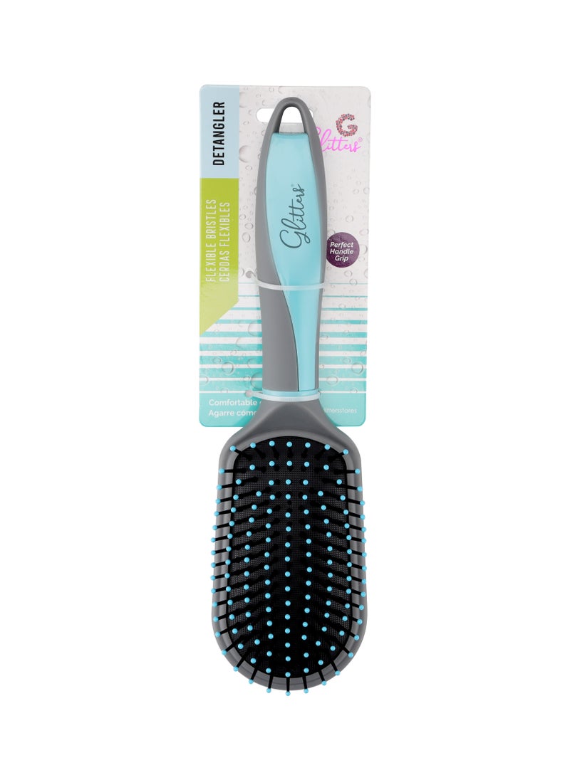 Glitters - Hair Brushes for Men Women, Hole Design Hair Blow Drying Styling Brush Curve Brush Barber Brush for Long, Thick, Thin, Curly Hair, Slicked-back Hair - Image 1