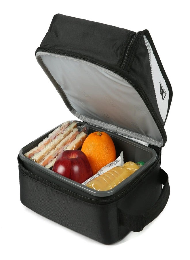 Arctic Zone Expandable HardBody Lunch Box, Black/White | Insulated Upright Cooler with Hard Liner, Adjustable Divider, Easy Clean, Leak-Resistant - Image 5