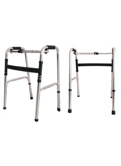 STARMED StarMed Aluminium Single Bend Walker, Adjustable Height, Lightweight Walking Support, button bend  - Image 1