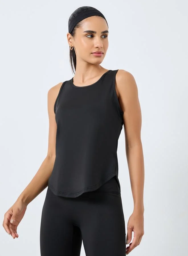 Styli Active Peep Racerback Tank