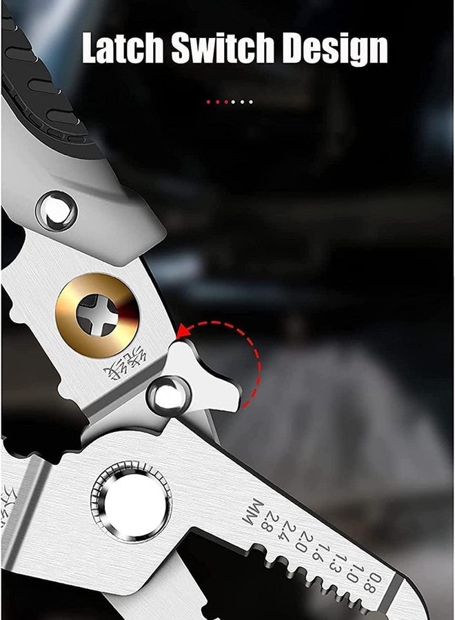 Birud 6-in-1 Multifunction Pliers Tool Wire Stripper, Stainless Steel, Electrician's Hand Tool - Image 5