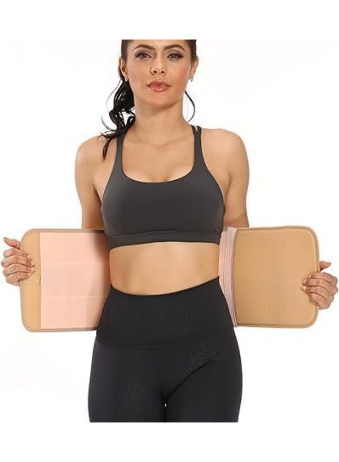 كورسيه بطني مرن قابل للتعديل – دعامة ضغط للبطن بعد العمليات الجراحية – خفيف وناعم وقابل للتنفس – بيج فاتح - Image 5