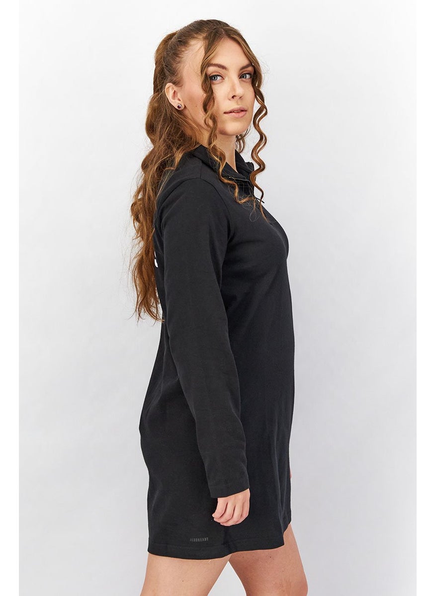 Adidas Women Long Sleeve Unleash Confidence Dress, Black  - Image 3