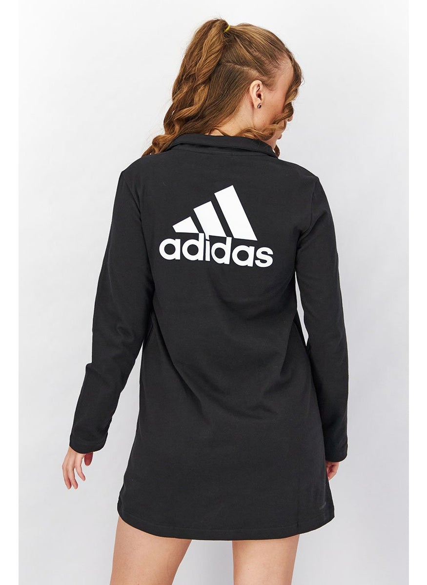 Adidas Women Long Sleeve Unleash Confidence Dress, Black  - Image 4