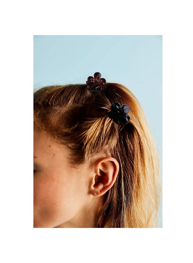 AOPRIE Oprie Mini Hair Clips For Girls 20 Count Small Size Sun Flower Claw Clip For Girls Hair Clips Claw Hair Accessories For Women Girls Black Brown Clear Plastic - Image 5