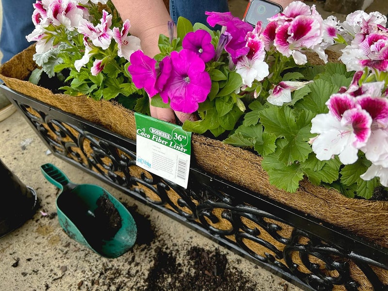 Bosmere Bosmere F919 30 Inch Pre Formed Replacement Coco Liner with Soil Moist for Window Basket Brown  - Image 2