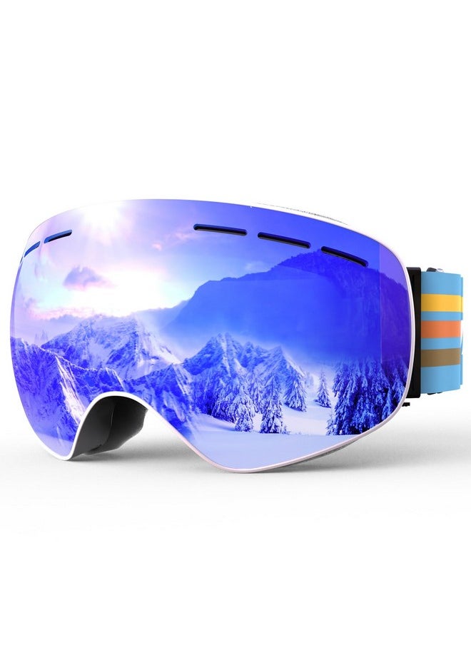 Whale - Ski Goggles Otg Over Glasses Snowboard Goggles For Men Women Adult Anti Fog Snow Goggles 100% Uv Protection Modern Spherical Lens - Image 1