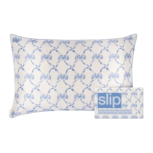 slip The Original Queen Pure Silk Pillow Case 100 Pure 22 Momme Mulberry Silk Queen Size Standard Pillow Case AntiAging AntiBedHead AntiSleep Crease Bowie 20 x 30 - Image 1