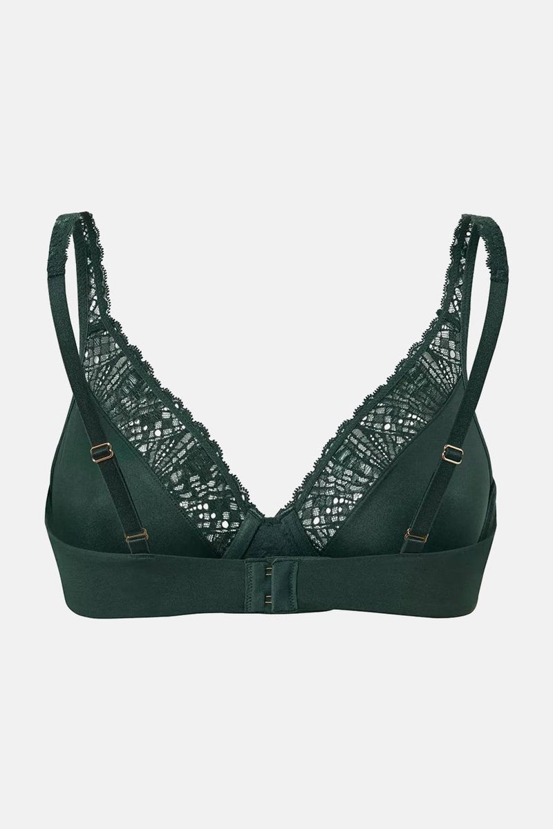 Tchibo سوتيان نسائي مع سلك غير مبطن من الدانتيل، أخضر - Image 2