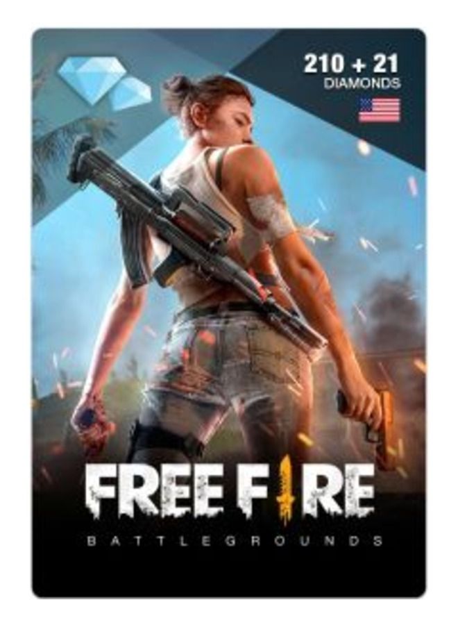 Free Fire  Diamond 210 + 20 Digital Code Delivery Via SMS or Whatsapp (Delivery via SMS/WhatsApp)  - Image 1