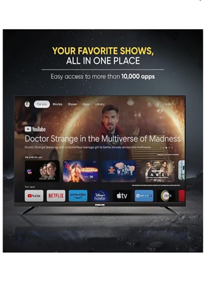 إم تي سي تلفزيون MTC فائق الوضوح 75 بوصة بتقنية LED، نظام التشغيل: Google TV (أندرويد 9.0)، أسود | MT75UH450GO - Image 4