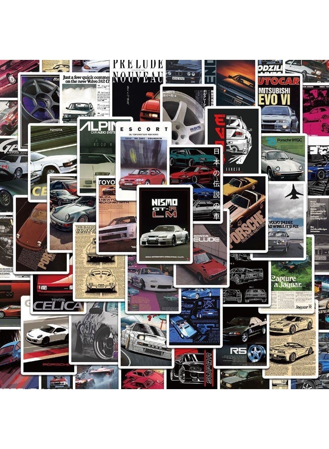 ARUWA 220 قطعة ملصقات فينيل مائية للسيارات، هدية للبالغين والمراهقين (2*100 قطعة بشكل سيارة + 20 قطعة بشكل ملصق) - Image 3