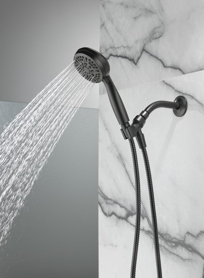 Delta Faucet 5-Setting Handheld Shower Head, Black Shower Head with Hose, Showerheads & Handheld Showers, Handheld Shower Heads, Detachable Shower Head, Hand Shower 1.75 GPM, Matte Black 75511BL - Image 4