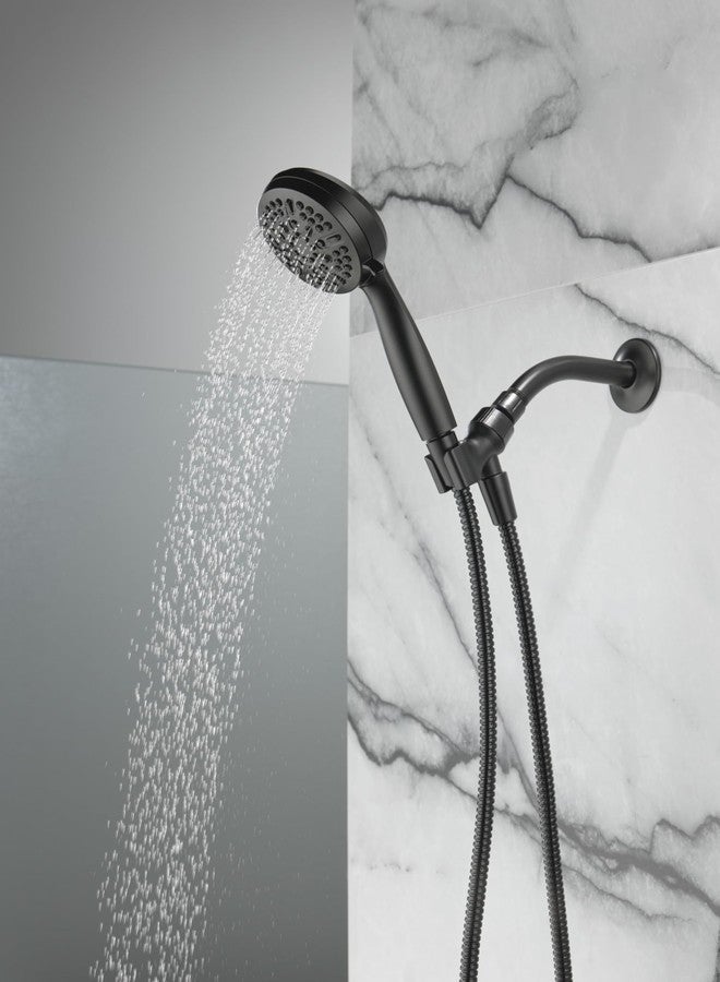 Delta Faucet 5-Setting Handheld Shower Head, Black Shower Head with Hose, Showerheads & Handheld Showers, Handheld Shower Heads, Detachable Shower Head, Hand Shower 1.75 GPM, Matte Black 75511BL - Image 5