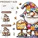 Mys Aurora Puzzles for Adults 500 Pieces Gnome Wooden Puzzles Unique Shaped Sunflower Jigsaw Puzzles Birthday for Adults and Kids 157 x 169 Inch - Image 4