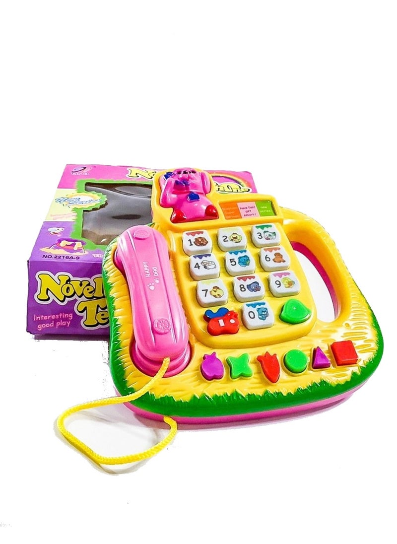 Rally Musical Phone Toy With Music And Light Educational Role Play Model For Kids  - Image 1