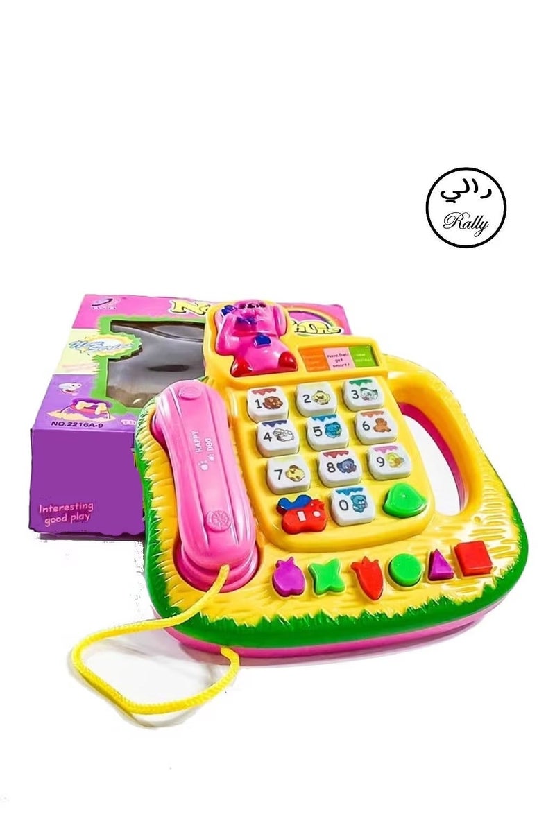 Rally Musical Phone Toy With Music And Light Educational Role Play Model For Kids - Image 1