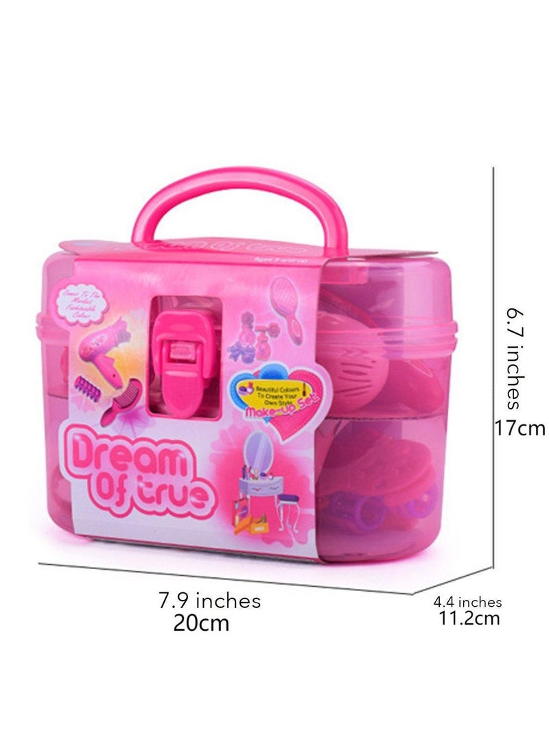 Hair Salon Toy Set for 3 Years+ Girls, Hairdresser Role-Play Pretend Play Kit, Includes Hair Dryer, Curling Iron, Mirror, Scissors, and Styling Accessories - Image 5