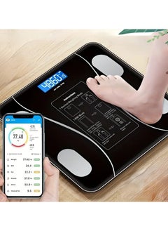 Raxoom Smart Body Fat Scale -Electronic Scale/Bodyfat Scale for Home Use with High-Precision Weight and Body Composition Measurement, Auto-On, Step-On Technology, and Large LCD Display  - Image 1