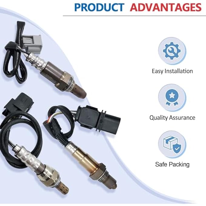 Maxfavor 2Pcs Oxygen Sensor Direct Replacement For Honda 2005 2004 2003 2002 2001 Civic 17L O2 Sensor 2344092 2344123 Upstream Downstream 02 SensorD17A7 Engine Only - Image 5