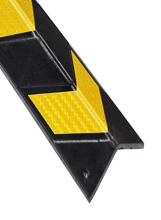 K T I® Pillar Guard Rubber Material V Shaped Corner Guard with Yellow Reflective Tapes for High Visibility in Dark with Installation Kit- 800mm - Image 5