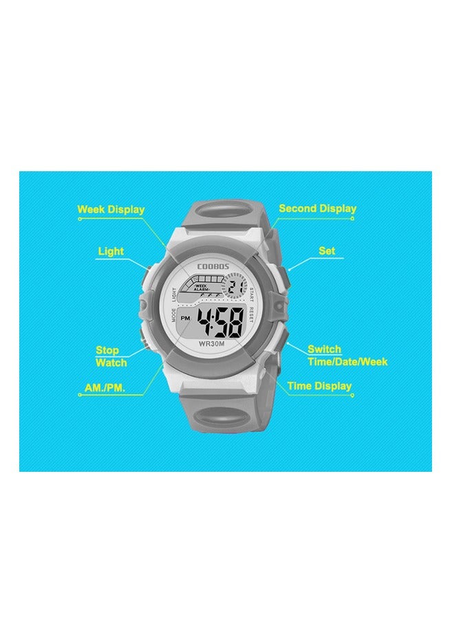 Coobos 2 Pack Kids' Water Resistant Rubber Digital Watch  - Image 4