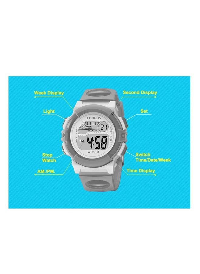 Coobos - Kids' Water Resistant Rubber Digital Watch - Image 1