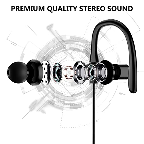 iMangoo USB C Wired Headphones with Anti Drop Over Ear Earhook Microphone Gym Sport Running Type C Earphone for Apple iPhone 17 Air 16 15 16e for Samsung Galaxy S25 S24 S23 for Google Pixel 10 Android - Image 4