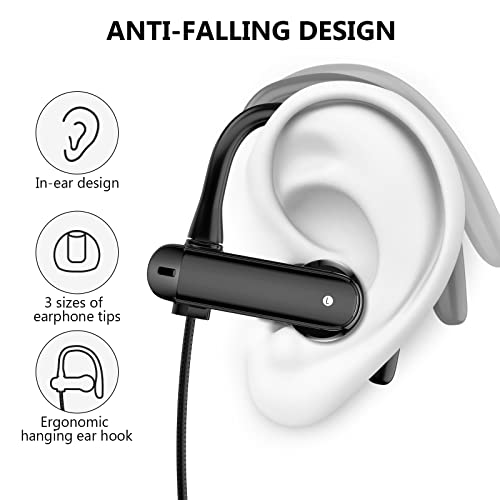 iMangoo USB C Wired Headphones with Anti Drop Over Ear Earhook Microphone Gym Sport Running Type C Earphone for Apple iPhone 17 Air 16 15 16e for Samsung Galaxy S25 S24 S23 for Google Pixel 10 Android - Image 2