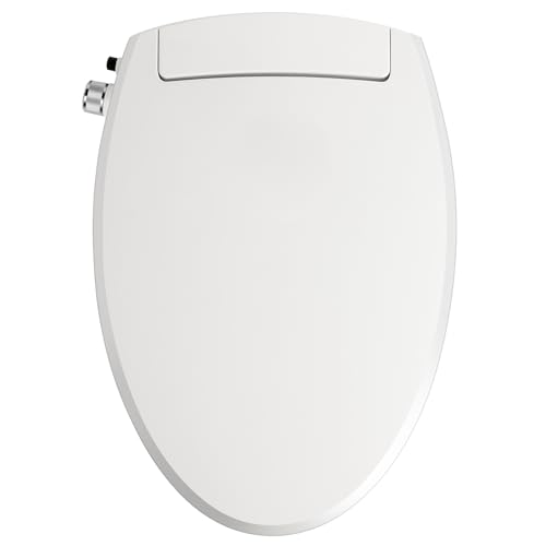 Clirass Bidet Toilet Seat Elongated Bidet Seat with Slow-Close, Non-Electric Bidet seat with Dual Nozzles, Fit Elongated Toilet Seat, Water Pressure Control，Easy to Install - Image 3