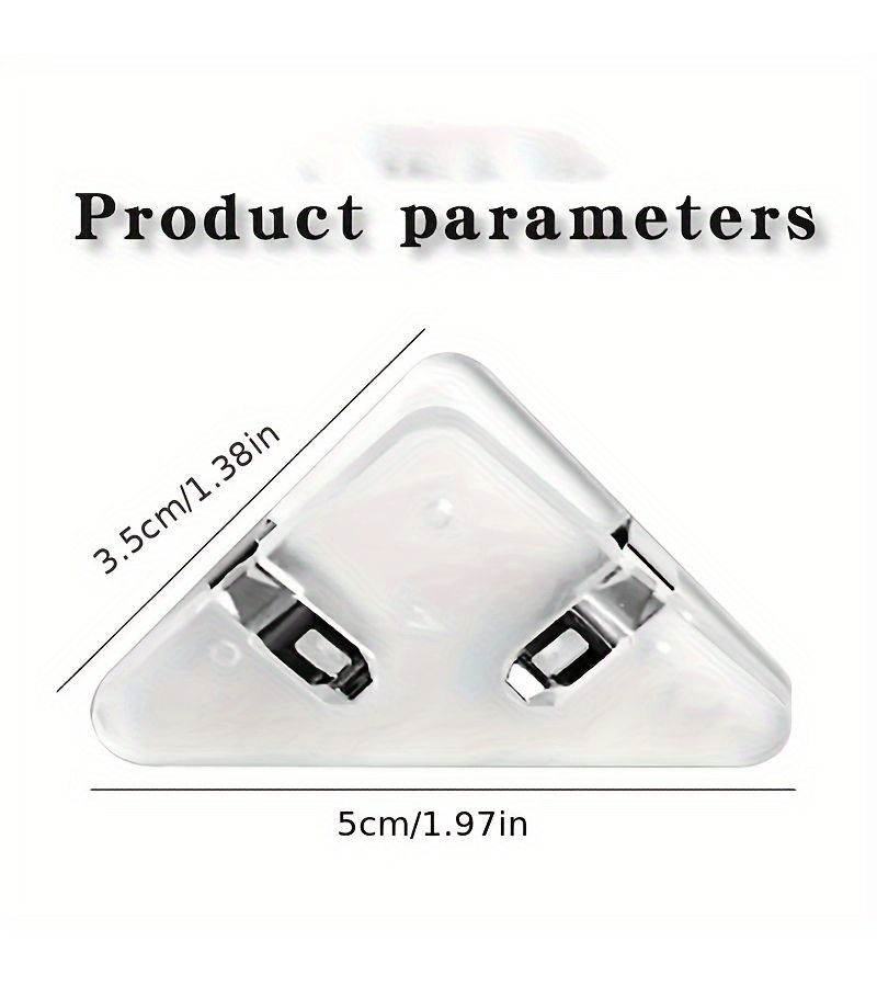 7Pcs Multifunctional Non Slip Triangle Clips Plastic Office File Organizer - Image 4