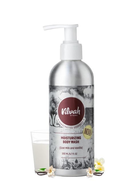 Moisturising Body Wash (Goatmilk & Vanilla), 200ml