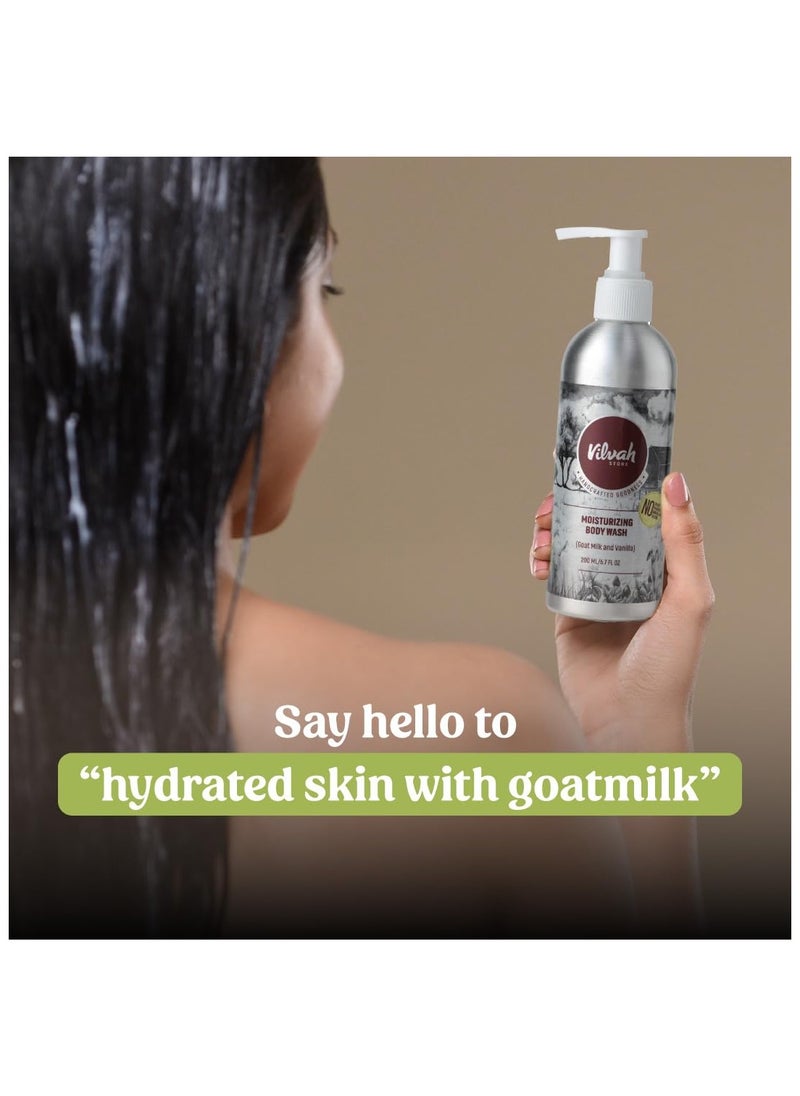 Moisturising Body Wash (Goatmilk & Vanilla), 200ml