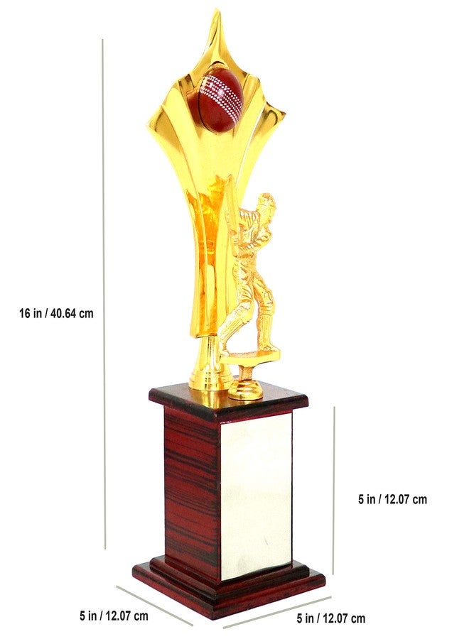 Sigaram Trophy| Sports Competition Student Academy Appreciation Employees| 40 cm Gold and Brown - Image 5