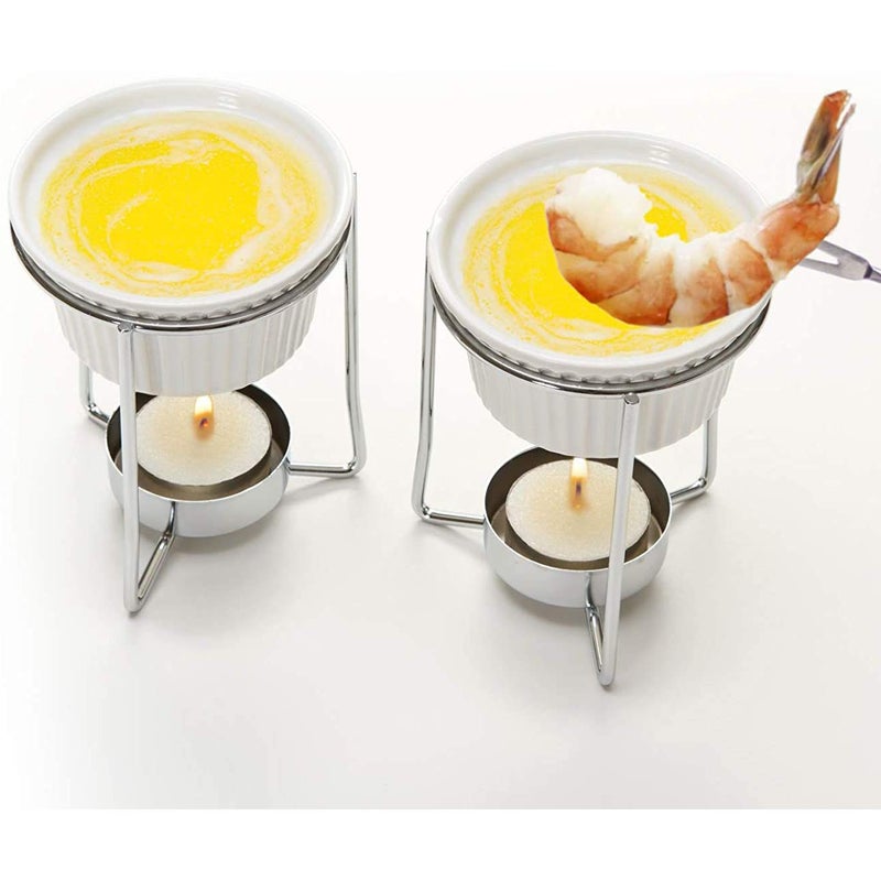 Prepworks by Progressive Ceramic Butter Warmer Fondue Set - Image 3
