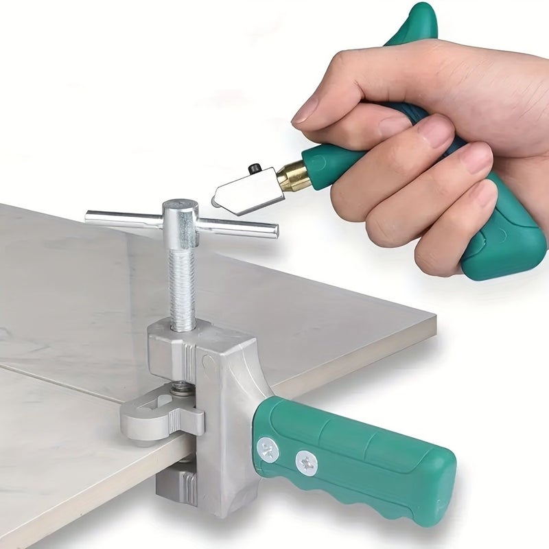 Green Diamond Glass Tile Cutting Tool Kit 8 Piece Portable Ergonomic Manual - Image 5