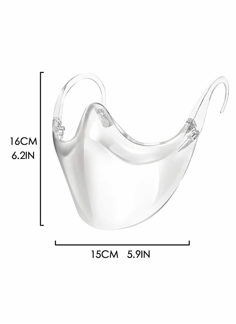 Reusable Clear Face Msaks, Durable Combine Plastic Face Schild, Easy to Clean,Protect Makeup (No Fogging 1 pcs)