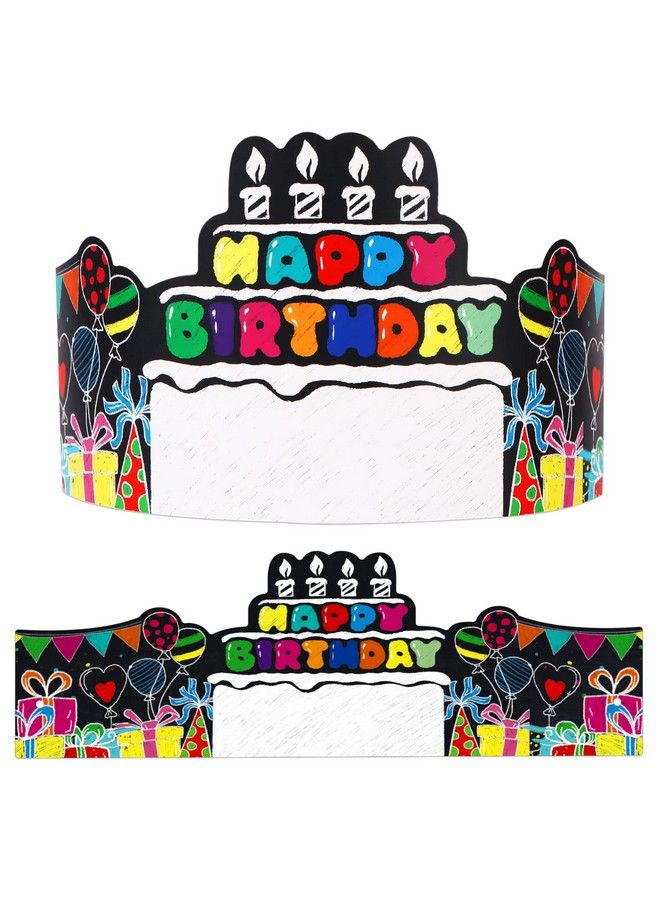 SICOHOME Birthday Crowns For Kids Classroom 36Pcs Happy Birthday Party Hats Birthday Hats For Family Birthday Party Supplies Classroom School Students Kindergarten Elementary Teacher Supplies - Image 2