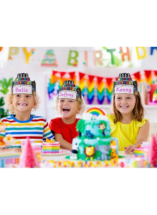 SICOHOME Birthday Crowns For Kids Classroom 36Pcs Happy Birthday Party Hats Birthday Hats For Family Birthday Party Supplies Classroom School Students Kindergarten Elementary Teacher Supplies - Image 5