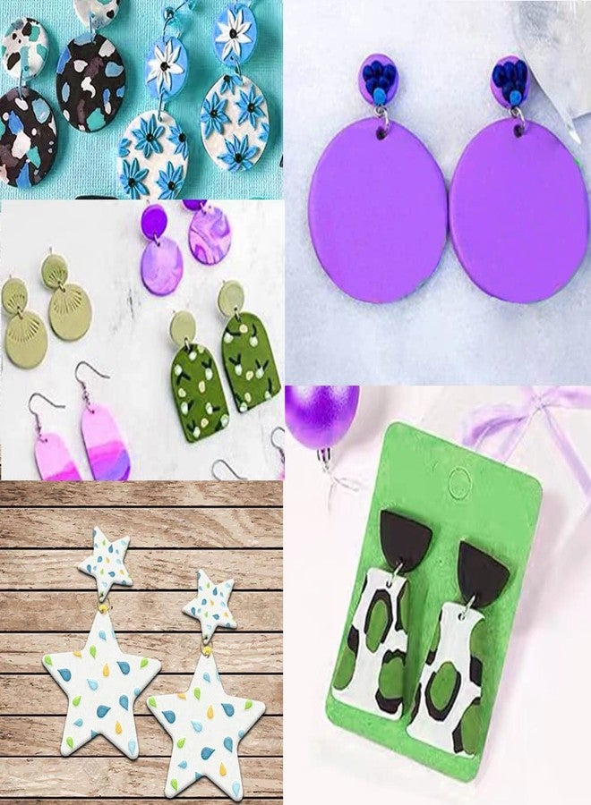 AIFUDA 100 Pcs Polymer Clay Cutters Set, 49 Shapes Clay Earring Cutters with 51 Earrings Accessories for Polymer Clay Earrings Jewelry Making - Image 2