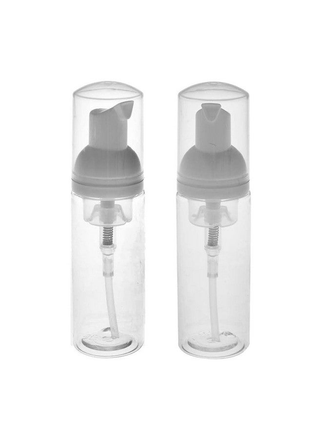 RAYNAG 2 Pack Foam Pump Bottles Foamer Bottle Mini Travel Size Soap Dispenser Mini Clear Bottles Plastic Pump Bottle, 50 Ml/1.7 Oz  - Image 1